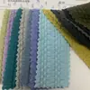 Tejido Jacquard de Algodón Lino Costilla de Burbuja Aguja Gruesa 300g Algodón Poliéster Raya de Pozo Lana Punto Moda Otoño Invierno Chaqueta