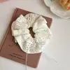 Goma para el pelo con lazo de trigo tejido, Diadema de pañuelo cuadrado, Goma para el pelo estilo moño, Estilo Bosque, Como Hada de Ballet, Sensación de Alta Gama, Goma grande para el pelo