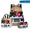 Juego 3D nuevo ROBLOX blox fruits mochila escolar lonchera estuche para lápices juego de tres piezas