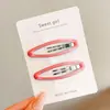 Presilha Oval para Cabelo com Efeito Gotejante Estilo Coreano para Mulheres, Presilha Lateral de Alta Qualidade e Fashion para Cabelos Soltos e Franjas, Doce Acessório de Cabelo Tipo Bb Clip