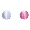 Ojo de Gato Cuentas Sueltas Semiacabadas DIY Cuentas con Polvo de Ojo de Gato Ojo de Gato Blanco Cuentas Sueltas Redondas de Ojo de Gato Accesorios para Joyería