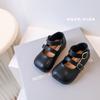 Zapatos de Princesa para Bebé Primavera y Otoño 0-1 Año Zapatos Individuales para Niños Suela Suave Antideslizantes Zapatos para Bebés y Niños Pequeños Zapatos de Cuero para Niñas 3