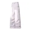 26 Novas Calças Casuais Femininas para Exterior à Prova de Vento, Impermeáveis, Respiráveis, Calças Cargo para Montanhismo, Largas, Abertura da Perna Ajustável, Calças Paraquedas Masculinas