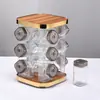 Suporte Rotativo para Temperos Doméstico Cozinha Garrafa de Tempero Pote de Tempero Conjunto Pote de Tempero Utensílios de Cozinha Exportação Transfronteiriça Atacado