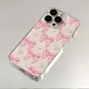 Diseño de lazo para niña, compatible con fundas de teléfono Apple 17/16/15/13 Pro Max, funda transparente espacial para iPhone 18