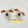 Cachorro de Pelúcia Desenho Animado Fofo Boneco Cachorro Boneca Broche de Cachorro de Mão Acessórios para Decoração de Mochila Escolar Acessórios para Roupas Lenços