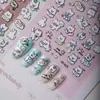 Pequeño animal Samoyedo perro blanco pegatinas para uñas de perro lindo 3D en relieve DIY adhesivo CCD pegatinas decorativas