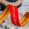 Cinta de poliéster y algodón de doble cara bicolor con letras inglesas importada de Corea del Sur, accesorios para el cabello, lazos DIY, sombreros, ropa, accesorios de embalaje