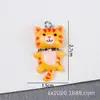 Pingente Mini Gato de Resina Fofo e Fofo Pingente DIY Brincos Feitos à Mão Colar Chaveiro Acessórios de Joias