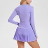 Nuevo Top Básico de Yoga de Manga Larga con Cuello en V Transfronterizo para Mujer, Elástico, Ajustado, Versátil, Favorecedor, Ceñido, Adecuado como Ropa Exterior y como Capa Base