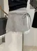 Falda KEKEZOON de Encaje con Lazos, Cintura Alta, Adelgazante, Abertura, Ribete de Encaje, Anti-Exposición, Línea A para Mujer 7436