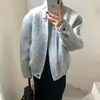Lana SC 2026 Otoño/Invierno diseño coreano cuello alto abrigo corto de lana sentido de alta gama chaqueta abrigo mujer
