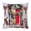 Feliz Navidad Feliz Navidad terciopelo piel de durazno encriptado decoración para el hogar cojín de sofá almohada ZT402