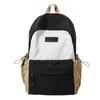 Mochila de Pareja Nueva Color-Blocking Estilo Coreano, Gran Capacidad, Mochila Casual Ligera, Mochila de Viaje Versátil de Moda para Hombres y Mujeres
