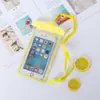 Bolsa à prova d'água luminosa para celular, transparente fluorescente para mergulho, natação, rafting, capa protetora especial para celular para ciclistas