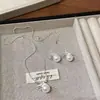 Pendientes Collar de Golondrina Voladora de Perlas Estilo Francés para Mujer Lujo Ligero Estilo de Gama Alta para Viajar Cotidianamente Elegantes Combinan con Todo Cadena de Pendientes de Nicho Modernos