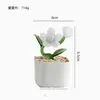 Conjunto de plantas em vaso de vidro Zibo transfronteiriço, flor de vidro presente de Dia das Mães, ornamento decorativo, decoração de mesa