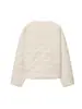 Ropa Europea y Americana Transfronteriza Otoño e Invierno 2025 Chaquetas Nuevas Cuello Redondo Cuadros de Diamantes Casuales Algodón Tops Chaquetas para Mujer