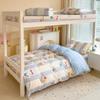 Juego de tres piezas para cama de dormitorio estudiantil Algodón puro 100% Algodón Dormitorio Individual 3 Cama litera de secundaria y universidad Juego de seis piezas