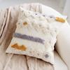 Funda de almohada decorativa de estilo étnico, color blanco cremoso, estilo bohemio marroquí, para sala de estar, sofá, ventanal, almohada de cintura