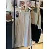Primavera 2025 Nuevos Pantalones de Pierna Ancha con Cordón Estilo Perezoso Engrosados Forrados de Felpa Pantalones Casuales Pantalones Dagging de Mujer Pantalones Versátiles