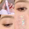 Sombra de Ojos Líquida Hisyi con Lentejuelas Perladas Iluminadora Impermeable Brillante para Párpado Inferior Sombra de Ojos Monocromática Maquillaje Iluminador Líquido para Mujeres