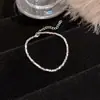 Pulseira Ajustável Full Diamond Zircônia Estilo Coreano 2025 Novo Design de Nicho Joia de Mão Versátil Joias Simples Exquisite