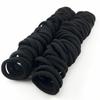 Corda elástica para cabelo de 4 cm de altura média para meninas, faixa de cabelo de toalha, elástico de cabelo, capa de couro sem costura, Pacote com 100