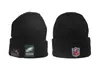 Chapéu de Tricô Simples de Cor Sólida Europeu e Americano para Comércio Exterior, Homens e Mulheres, Tendência NFL Chapéu de Esqui Outono e Inverno, Chapéu para Clima Frio, Chapéu de Inverno Bordado da Moda
