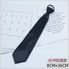 Gravata Masculina Social Estilo Coreano Nó Britânico Sem Nó Pessoas Preguiçosas Zíper Preto Brilhante Roupa Social Gola Gravata Borboleta Laço