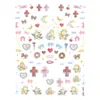 Pegatinas para Uñas Estilo Ins en Relieve al por Mayor en Stock, Pegatinas para Uñas de Alta Calidad, Estilos Mixtos, Diseños Variados, Tendencias Populares en Línea