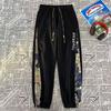 Pantalones nuevos de primavera para hombre, pantalones casuales, pantalones holgados con tobillo ajustado, pantalones deportivos juveniles para hombre, pantalones harén, pantalones deportivos bordados