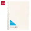 Cuaderno en Espiral Deli Lpb580-1 Cubierta de Polipropileno Niu Dun Cuaderno Estudiante Cuadrícula Transparente Cuaderno Simple Engrosado