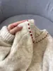 Suéter cárdigan retro francés para mujer 2025 Otoño Diseño holgado perezoso Engrosado Otoño e Invierno Chaqueta de punto casual