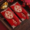 Bolsas de Sobre Rojo al por Mayor Modelo Nuevo 2026 para Bodas, Especial para Bodas, Deseando Buena Fortuna y Prosperidad, Sobres Rojos Creativos y Personalizados