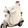 Cubierta universal a prueba de viento para vehículos eléctricos, engrosada para invierno, a prueba de viento, impermeable, transparente, de secado rápido, cálida, resistente a las manchas y duradera, de franela