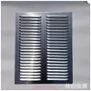 Rejilla de Aleación de Aluminio Personalizada Ventilación de Pared Exterior Ventilación de Escape Rejilla Impermeable a la Lluvia de Acero Inoxidable Transpirable para Gabinete Disipación de Calor