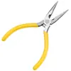 Pinzas de Punta Fina Mini de Grado Industrial Portátiles Mango Ligero de Plástico Recubierto Pinzas de Punta Fina Pinzas Manuales de 4.5 Pulgadas Pinzas Pequeñas Pinzas de Punta Fina