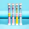 Quadrado de seda colorido com buracos mil cabelos Escova de dentes infantil 2-10 anos bebê urso de desenho animado cabelo macio utilidades domésticas supermercado fábrica atacado