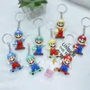 Llavero Colgante de Muñeco Mario Caja Sorpresa Goma Suave Colgante para Llavero de Coche Mario Muñeco para Mochila Escolar Venta al por Mayor