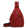 Bolsa peitoral multifuncional leve para mulheres, nova bolsa transversal de tecido Oxford, bolsa de ombro esportiva fashion, pequena mochila para viagens ao ar livre