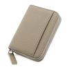 Portatarjetas genuino japonés y coreano Portatarjetas acordeón Antirrobo RFID Cepillo Japonés Monedero con cremallera para tarjetas Billetera para hombre y mujer Venta al por mayor