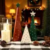 Decoración navideña y artículos de decoración para el hogar más vendidos a nivel transfronterizo: chimenea de mesa independiente y adornos de árbol de Navidad de madera