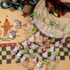 Pegatinas Populares para Uñas de Navidad Concha Luz Estéreo Copo de Nieve Líneas de Relieve Árbol de Navidad Colorido Pegatinas Decorativas para Uñas