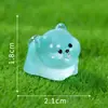 Muñeca de Cachorro Pomerania Linda que Brilla en la Oscuridad, Decoraciones DIY para Jardinería y Paisajismo, Accesorios de Bolsas Sorpresa, Pequeños Adornos para Micro-Paisajismo