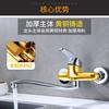 Grifo de pared monomando para cocina giratorio agua fría y caliente pared de agua oculto grifo para lavabo de verduras lavadero