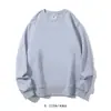 Sudadera de cuello redondo de forro polar de zorro plateado de 420g, camisa de cultura corporativa, en stock, de segunda mano, OEM, dropshipping, bordado personalizado, impresión de logotipo