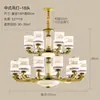Nuevo candelabro grande estilo chino para villas, salas de estar dúplex, entreplanta diáfana, a prueba de polvo, adecuado para proyectos hoteleros y lámparas de lobby