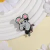 Broche de Rato Musculoso Engraçado em Desenho Animado, Insígnia Animal Divertida e Criativa, Acessórios Personalizados para Roupas, Bolsas, Atacado