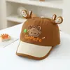 Bonés de Beisebol Infantis Atacado Japonês e Coreano Super Fofos Chapéus de Sol para Bebês com Pequenos Chifres de Veado Bonés de Beisebol Infantis Primavera e Verão 2026
